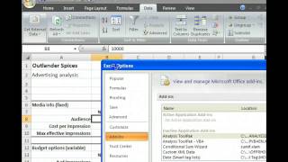 How To Install Solver & The Analyis ToolPak