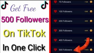 New Amazing App!! GET DAILY FREE 500 Followers On Tiktok. Tiktok kay followers kaisa badhaya. screenshot 2