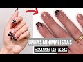 UNHAS CHAMAS DE FOGO MINIMALISTAS | UNHA AESTHETIC