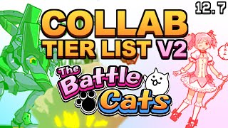 Battle Cats Collaboration Tier List V2 (12.7 EN)