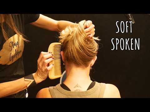 Treatment oil application and head massage - Soft spoken ASMR
