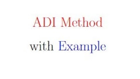 ADI Method