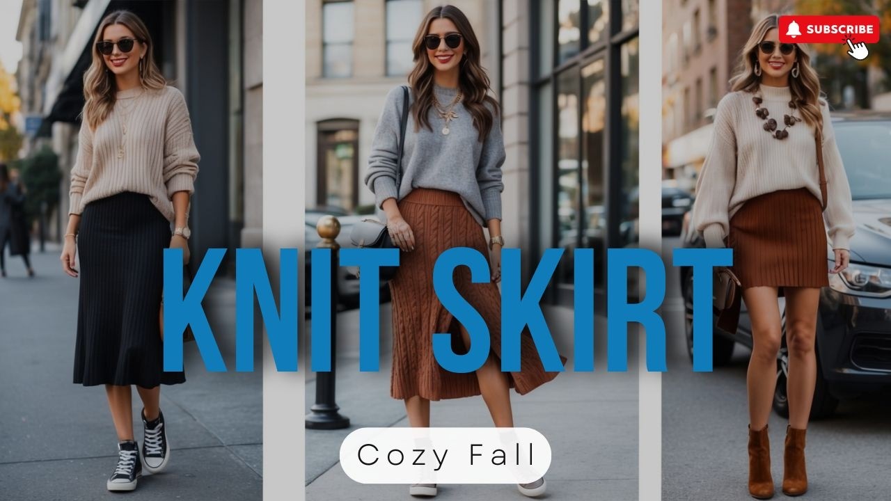 Knit Skirt Outfit Ideas for Fall | Effortless Style for Chilly Days