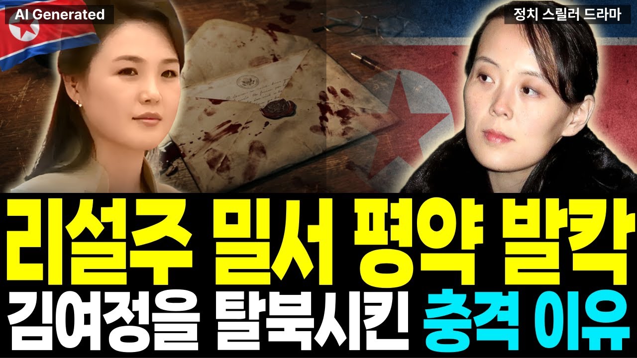 김여정·리설주의 위험한 공조 : 평양 내부 붕괴가 시작됐다[균열:평양의유령들 4부]  | North Korea Story | 가상드라마[AI 컨텐츠]