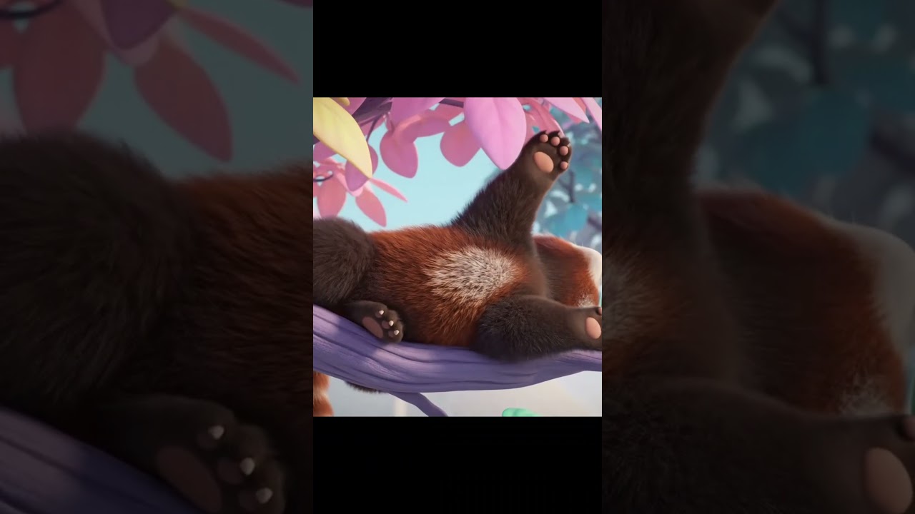 Shhh! Baby Red Panda is Sleeping 🤫💤 Cute Animals 