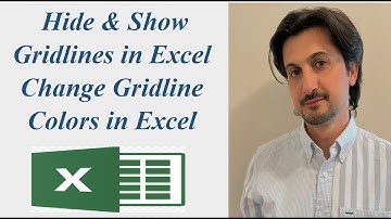 How to hide and show Gridlines in Excel. How to change Gridline Colors in Excel.