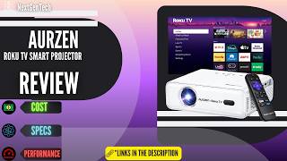 Aurzen Roku Projector Review 2026 | Smart Portable Home Theater Setup