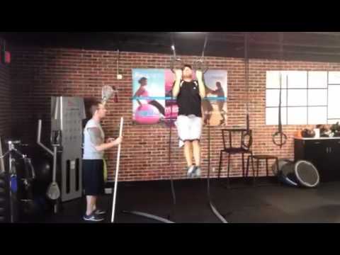 Intense Battle Ropes into Jump Ring Pull-Ups!