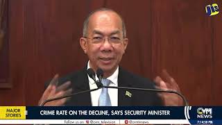 Crime Rate On The Decline, Says Security Minister | @CVMTVNews