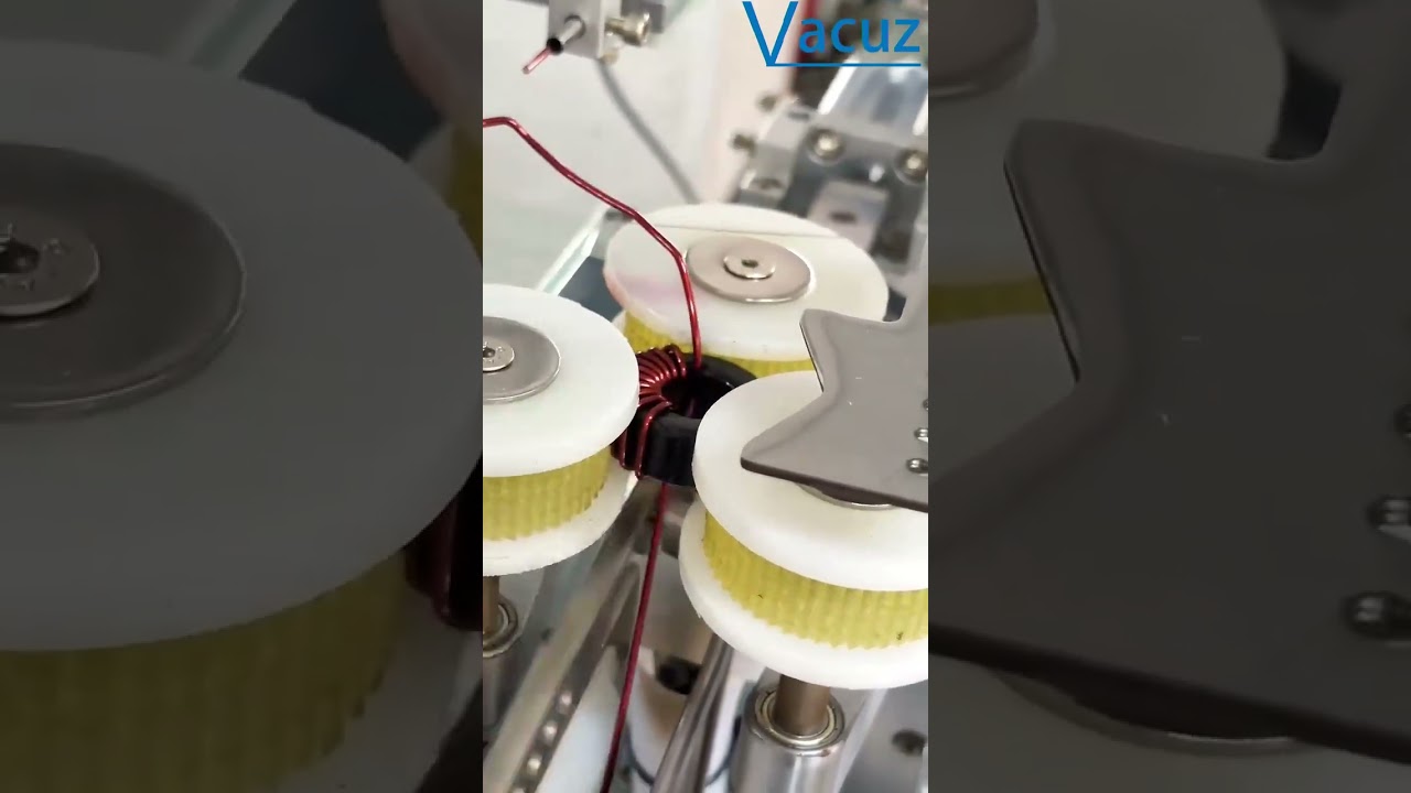 360° Differential Mode Toroidal Inductor Core Automatic Coil Crochet Hook Winding Machine Equipment