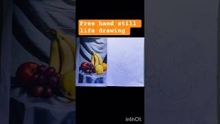 Free hand still life drawing #freehanddrawing #stilllifedrawing #beginnerartist #drawingshorts #art