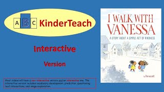 I Walk With Vanessa: A Story About a Simple Act of Kindness - Interactive Read Aloud