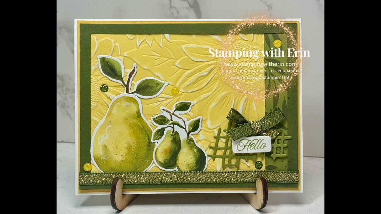 Sunflower 3D Embossing Folder- Techniques! Facebook Live 7/8/25 - YouTube