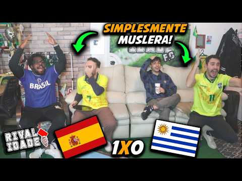 React Espanha 1x0 Uruguai | Melhores momentos | Gols | Copa