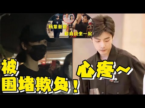 楊紫爸爸跟肖戰同框是真是假，楊紫被代拍圍堵欺負，肖戰錶情耐人尋味！#肖戰#楊紫#余生#夢中的那片海#長相思