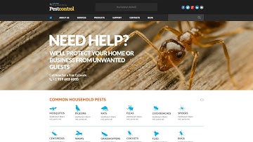 Pest Control Responsive Website Template - 50731