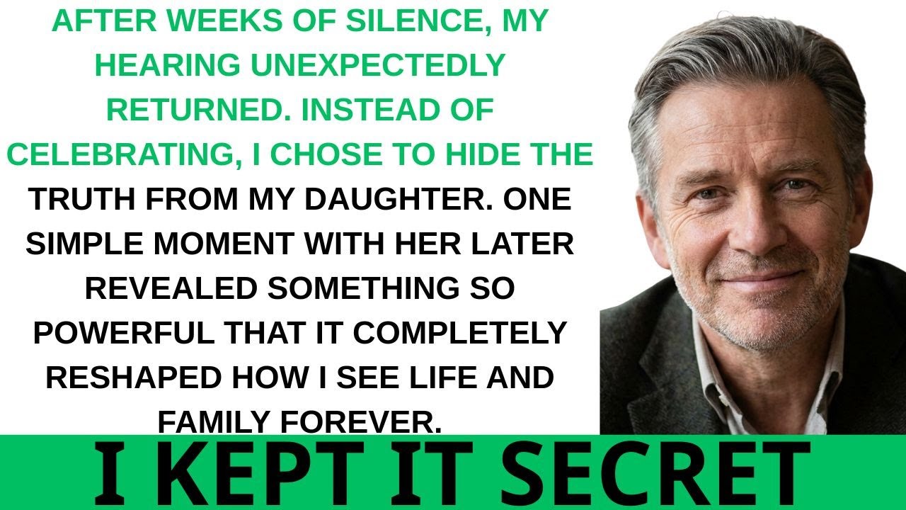 I Got My Hearing Back and Stayed Silent My Daughters First Words Exposed Everything