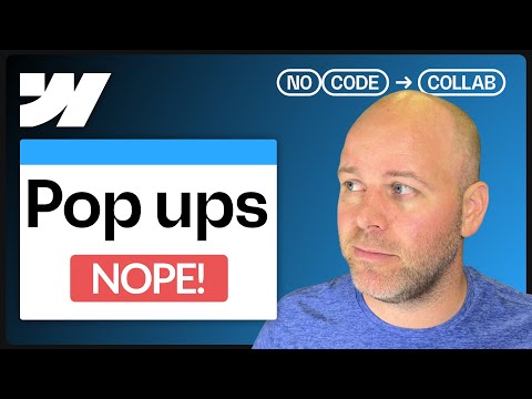 Why I don't build popups in Webflow