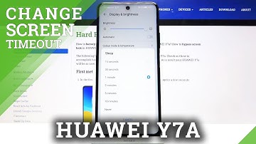 How to Activate Screen Timeout on HUAWEI Y7 – Screen Sleep Time