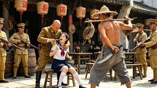 Japs tried to bully a village girl, but a hidden kung fu master stepped up to crush them all! screenshot 3