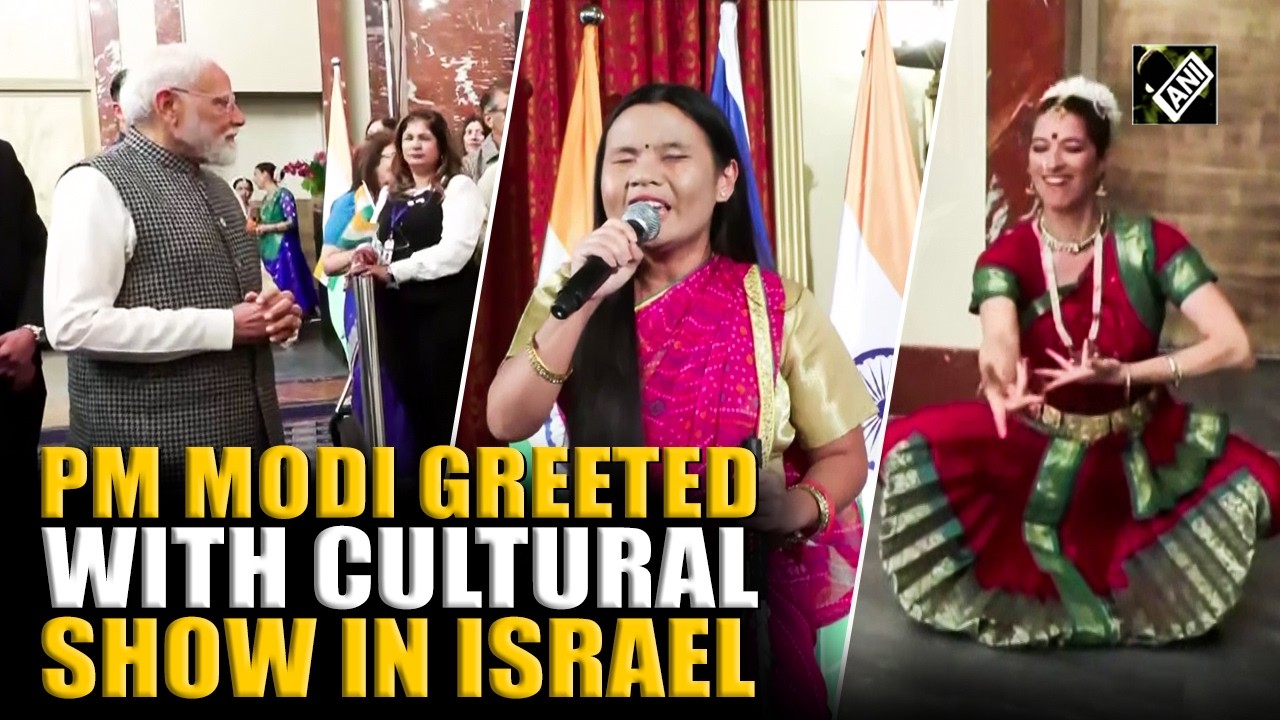 PM Modi receives grand welcome in Tel Aviv with traditional cultural performances
