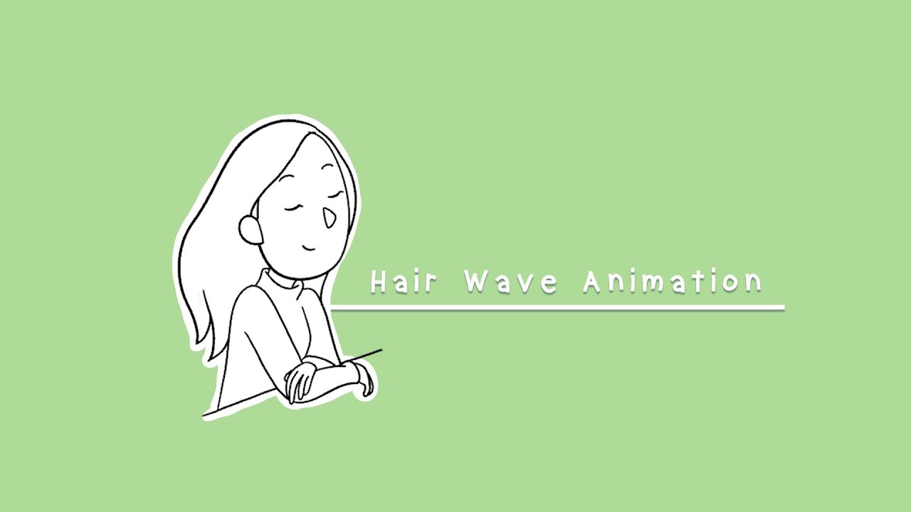 Hair Wave 2D Animation Frame by Frame Demo | Animasi Rambut 2D Manual ...