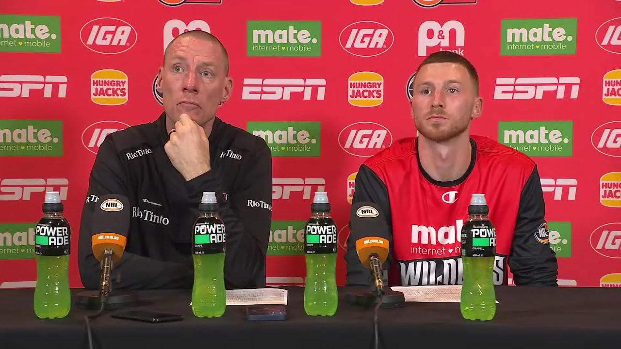 John Rillie and Dylan Windler press conference vs Melbourne United - Round 11, NBL26