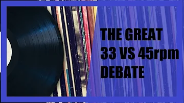 What is the difference between 33 and 45 records?