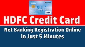 HDFC Credit Card Net Banking Registration: Register for HDFC Bank Credit Card Netbanking