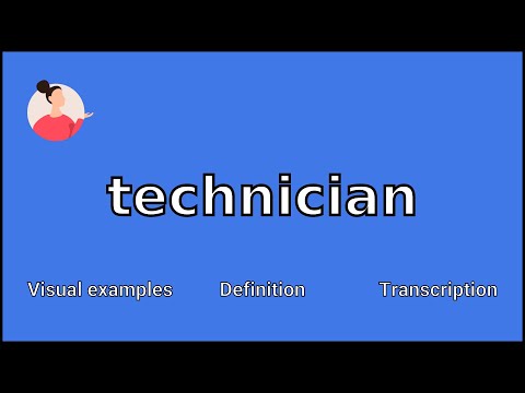 Technician Meaning In English With Example