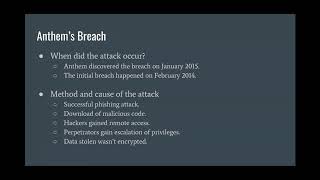 Cit270 - Anthem Data Breach