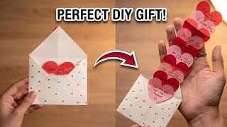 Full Heart Secret Message Gift for Boyfriend/Girlfriend/Best Friend 💌 | DIY 3D Paper Craft Valentine Card Update