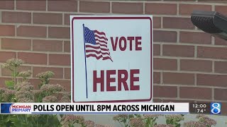 Polls open until 8 p.m. for the state primary
