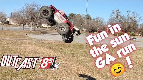 Arrma Outcast 8s Quick Run in GA warm weather ☺