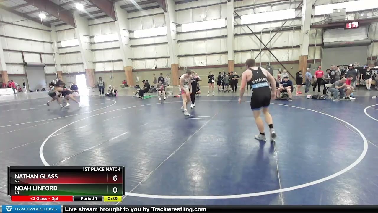 285 Lbs 1st Place Match - Nathan Glass, NV Vs Noah Linford, UT A144