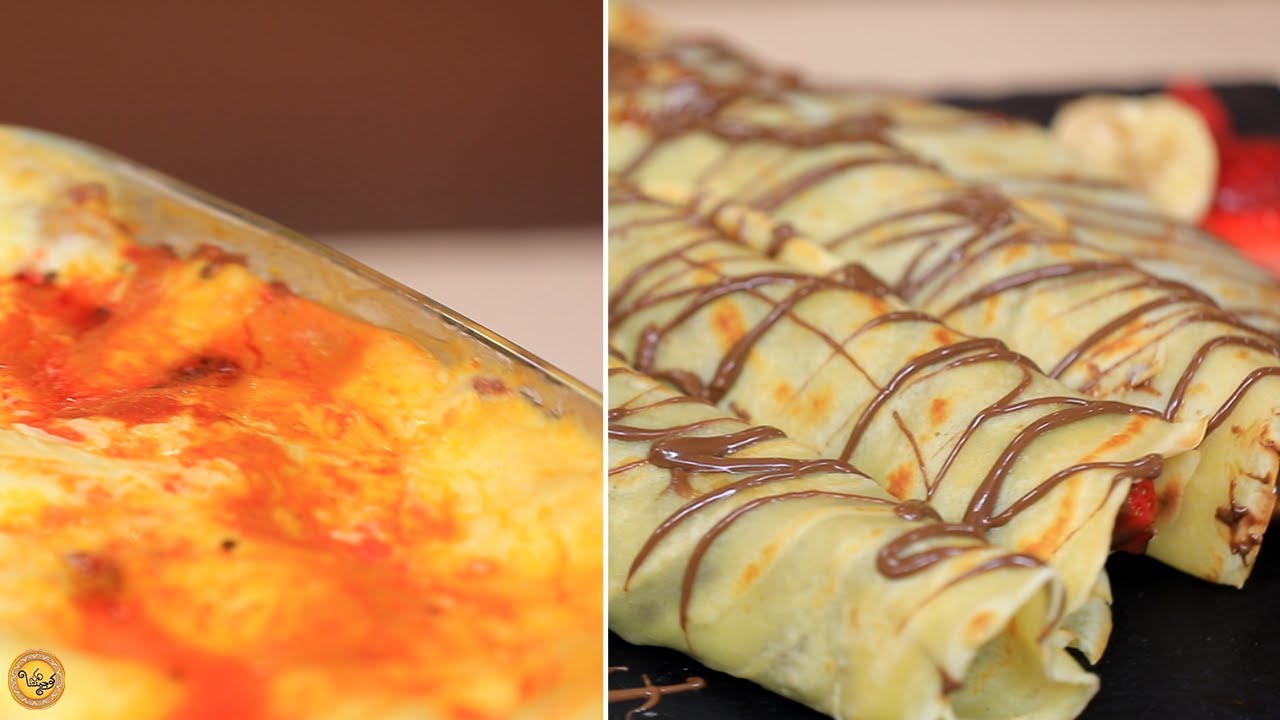 Lasagnes aux légumes, Crêpe fourrée au chocolat - Koujinetna haka 4 Ep 81