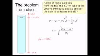 Video #6: Falling Coins with Different Coordinate Systems