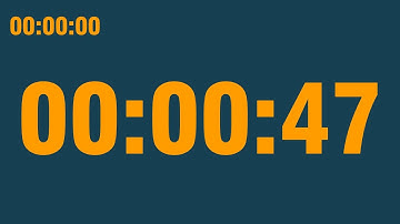 47 second timer (with end alarm, time elapsed and progress bar)