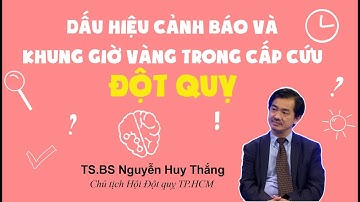 DẤU HIỆU cảnh báo và KHUNG GIỜ VÀNG trong cấp cứu đột quỵ - TS.BS Nguyễn Huy Thắng