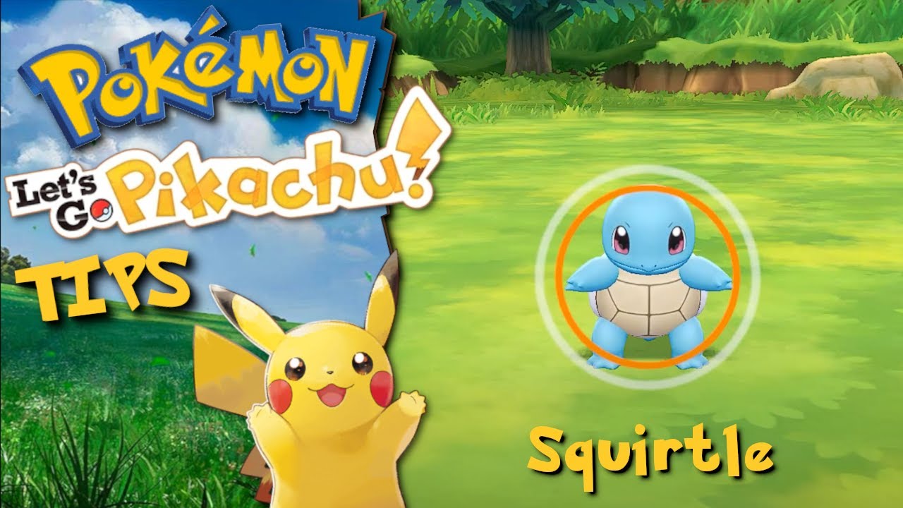 Where To Find Squirtle In Pokemon Let's Go Pikachu & Eevee - YouTube