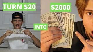 How I Turned $20 Into $2000 As A Teenager