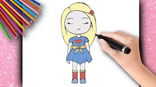 💋 CÓMO DIBUJAR UNA CHICA LINDA TUMBLR