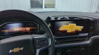 2022 Chevrolet Silverado Startup Screen - DIC and touchscreen