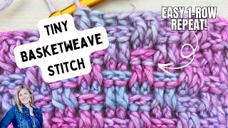 This Crochet Stitch Creates the PRETTIEST Texture 🧶 Tiny Basketweave Stitch (2x2 Ribbing Stitch)