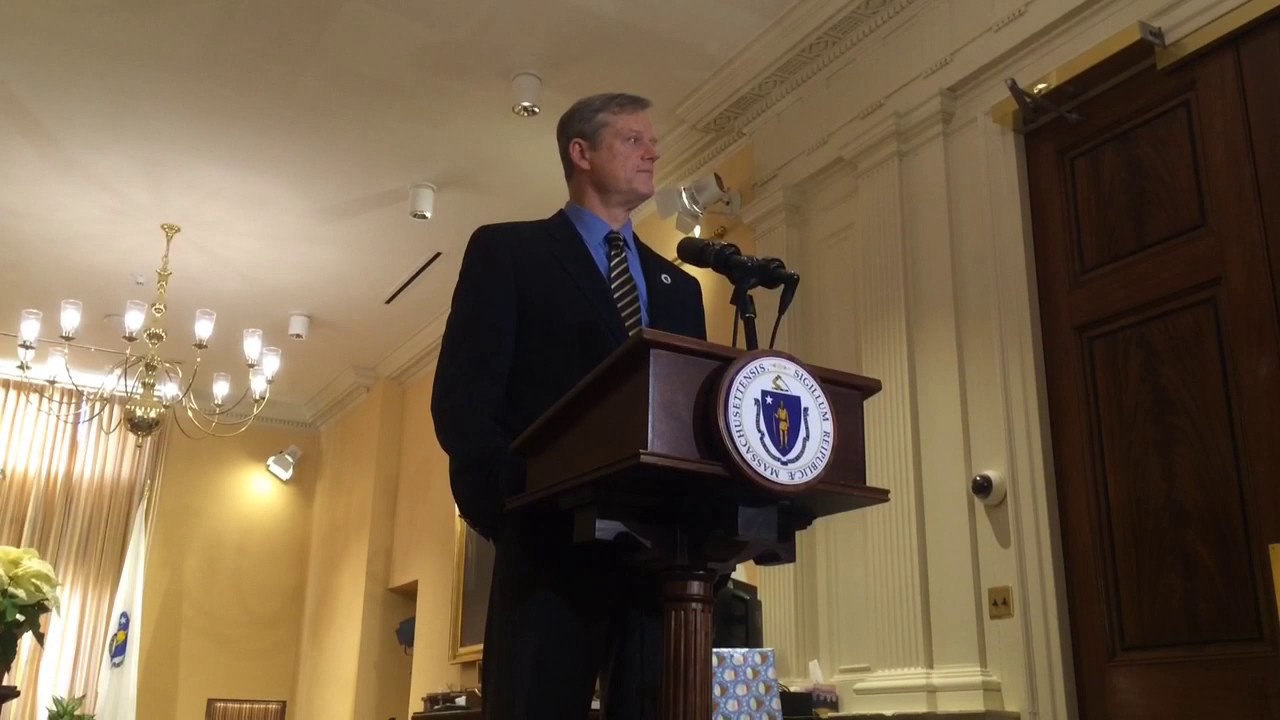WATCH: Gov. Baker Reacts to First Day of Legal Pot