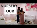 Nursery Tour: A Modern baby girl nursery: Nursery ideas, Nursery reveal, baby girl haul, #nursery