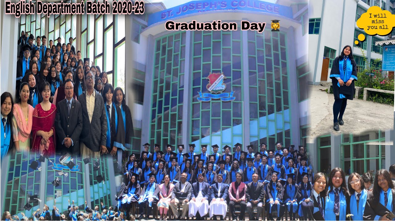 Graduation Day 👩‍🎓 English Department Batch 2020-23 ❤️|| St Joseph College Darjeeling 🥹