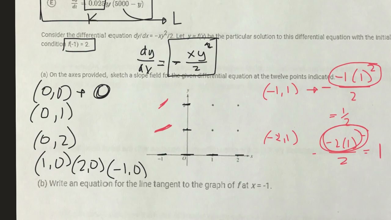Differential Equation Test Review page2&3