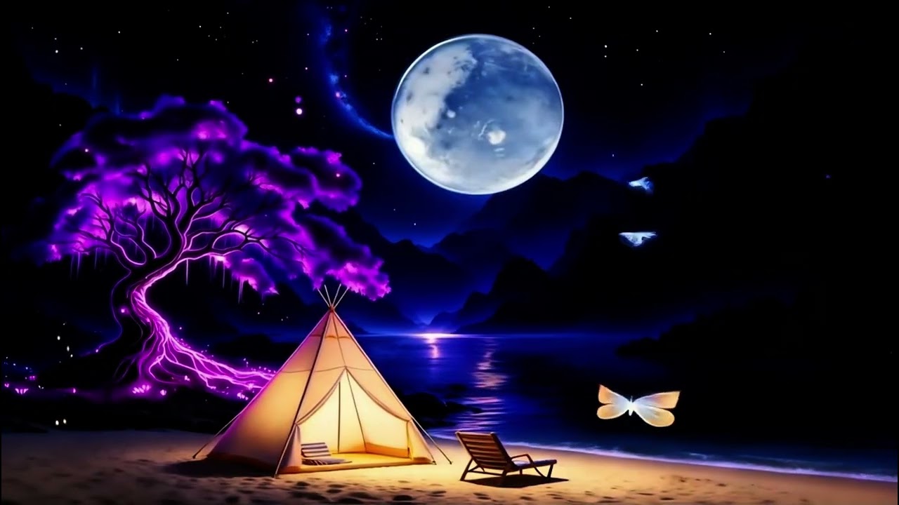 Quiet Ocean Night (No Ads)• Ocean Waves & Soft Piano, Deep Relaxing Sleep Music