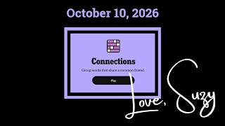 Connections of the Day for October 10, 2026: Group words that share a common thread. screenshot 5